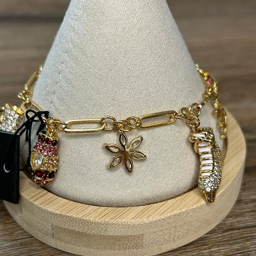 New! Kate Spade New York Winter Snow Day Charm Bracelet - Picture 4 of 7